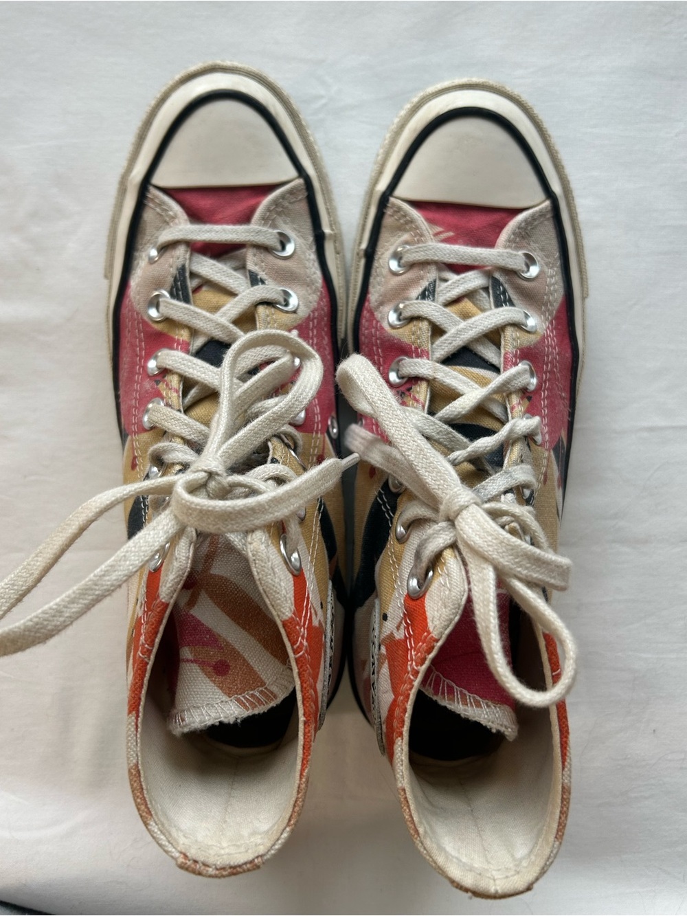 Converse high tops floral women’s 7
